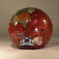 Unique Art 3-Inch Pink Pearl Swirl Ocean Gemstone World Globe Paper Weight