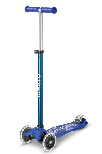 Micro Kickboard - Maxi Deluxe Led 3-Wheeled, Lean-To-Steer, Swiss-Designed Micro Scooter For Kids With Led Light-Up Wheels, Ages 5-12