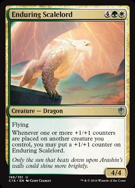 Magic The Gathering - Enduring Scalelord (196/351) - Commander 2016