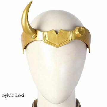 Supervillain Crown Horns Halloween Mask Cosplay, Masquerade Sylvie Costume Accessories Prop (Sylvie Horns)