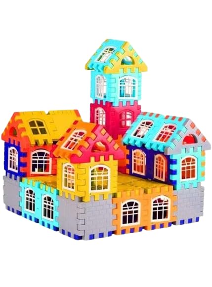 Shivangi Building House Blocks Learning and Educational Puzzle Toys for Kids Play Fun Enjoyskill Building, Creative Play