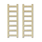 Craft Medley Miniature DIY Wood Dollhouse Diorama Ladders - 2 Piece - 4 Inches Tall, Brown