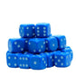 30x Dice Pack | 10mm Classic Blue Spot Dice Set | For Classic and Professional Tabletop Dice Games | By Warlord Games