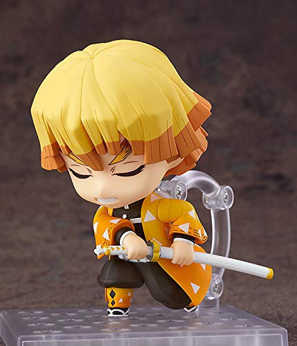 Good Smile Company Demon Slayer: Kimetsu no Yaiba: Zenitsu Agatsuma Nendoroid Action Figure  Multicolor