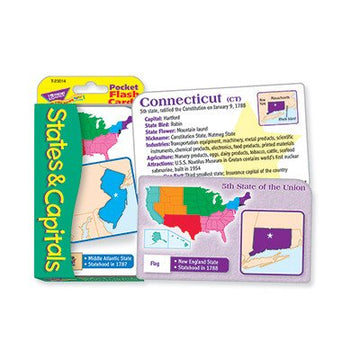 States And Capitals Flash Cards [Set Of 3]