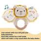 Wooden Baby Rattle Crochet Lion Baby Toys Handmade Newborn Toy Early Development Grips Stuffed Animal Organic Rattle
