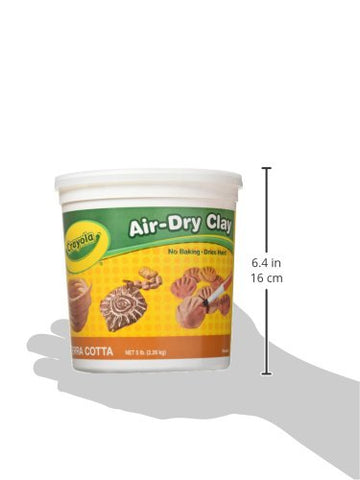 Crayola Air Dry Clay For Kids (5Lbs), Reusable Bucket Of Terra Cotta Clay For Sculpting, Bulk Arts And Crafts Supplies, Ages 3+