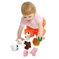 Melissa & Doug Pop Blocs Farm Animals Educational Baby Toy - 10 Linkable Pieces