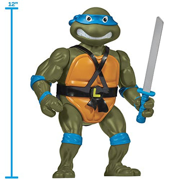 Teenage Mutant Ninja Turtles: 12” Original Classic Leonardo Giant Figure By Playmates Toys