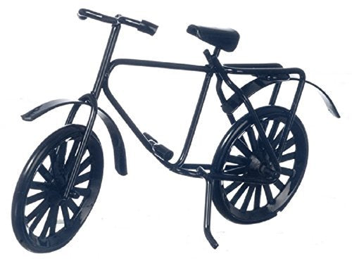 International Miniatures Dollhouse Miniature Little Black Bicycle