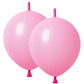 Adido Eva Link Balloons Pink 12 Inch Quick Latex Link Balloon 80 Pcs For Birthday, Halloween, Christmas, Party Festival Decorati