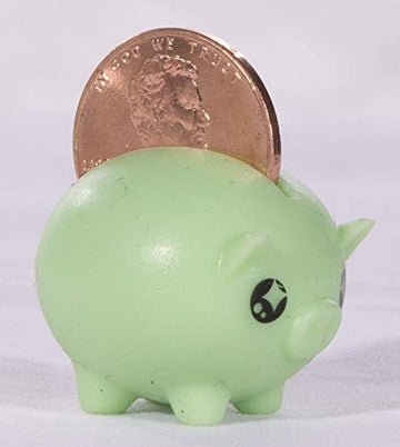 Party Favors - Set of 8 Assorted Colored Worlds Smallest Piggy Banks