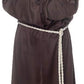 Child Monk Robe Costume&#44; Brown - Medium - Size 6-8
