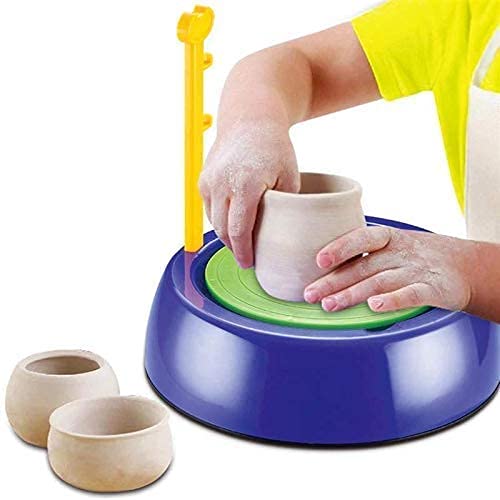 Manaki Enterprise Pottery Wheel Clay Pot Making Machine Game With Colors And Stencils, Creative Educational Craft Toy Gift For K