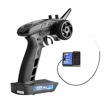 HOBBYMATE Flysky FS GT5 RC Transmitter with FS BS6 Gyro Receiver, 2.4Ghz 6 Channels RC Car Radio Transmitter and Receiver [F.Saf