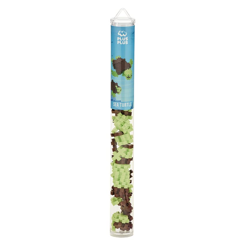 Plus Plus - Sea Turtle - 70 Pc Tube, Construction Building Stem/Steam Toy, Kids Mini Puzzle Blocks