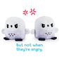 TeeTurtle - Plushmates - Magnetic Reversible Plushies that hold hands when happy - Snowy Owl - Huggable and Soft Sensory Fidget
