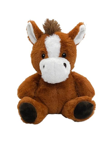 Anico 10' Plush Brown Horse With Embroidered Eyes