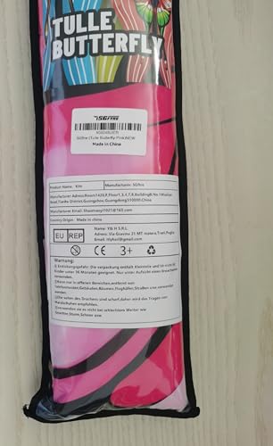 Sgftre Tulle Butterfly Pink Kite,Extremely Easy To Fly, Perfect Beach Kite For Family Outdoor Activities, Ideal For Adults And K