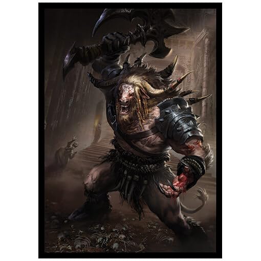 Fantasy North - Minathros - Terror Of The Labyrinth - 100 Smooth Matte Tcg Trading Card Sleeves - Fits Magic Mtg Commander Pokem