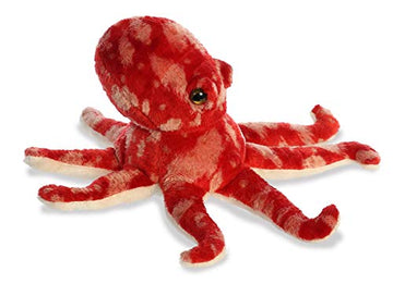 Aurora® Adorable Mini Flopsie™ Pacy Octopus™ Stuffed Animal - Playful Ease - Timeless Companions - Red 8 Inches
