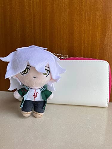 Groydbna Anime Plush Doll Cosplay Plushie Figure Cute Stuffed Keychain,(Nagito Komaeda)