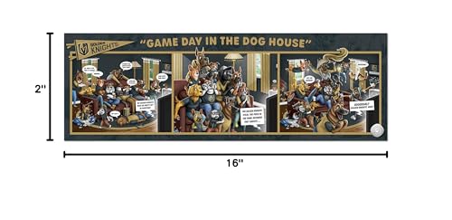 YouTheFan NHL Puzzle - Vegas Golden Knights Game Day 1000pc, Cardboard, Team Colors, One Size, Model 2506555