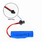 2 Pack 3.7V 600mAh Li-ion Rechargeable Battery 1450cell with USB Charger Cable for Double Sided Rotating Tumbling Amphibious RC
