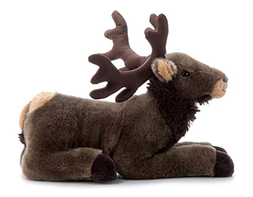 The Petting Zoo Elk Stuffed Animal, Gifts For Kids, Wild Onez Zoo Animals, Elk Plush Toy 12 Inches