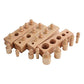 Adena Montessori Wooden Knobbed Cylinder Block Set of 4 - Educational Tools for Preschool Learning, Model A021