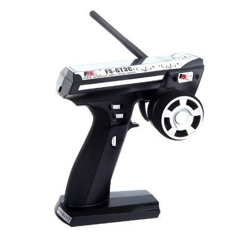 Goolrc Flysky Fs-Gt3C Rc Transmitter 2.4Ghz 3Ch Lcd Remote Controller With Fs-Gr3E Receiver For Rc Car Boat (Black)