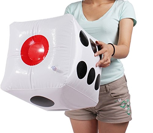 Warmtree 13'' Jumbo Inflatable Dice, Pack Of 2