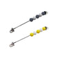 BNF 2Pcs Busy Board Wooden Sensory Toy Practical Skill Gray Yellow