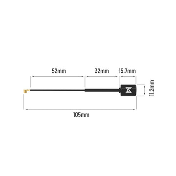 2Pcs CADDX Polar Vista VTX Antenna 5.8G 105MM IPEX Air Unit Polar Starlight Digital HD Antenna