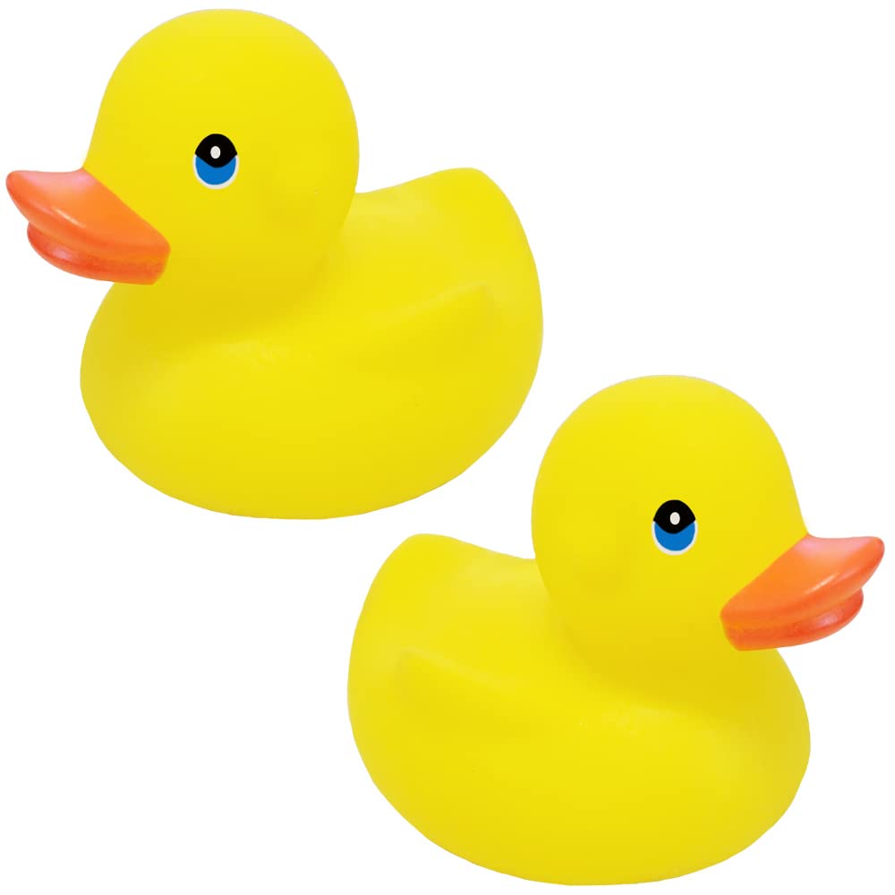 Yellow Rubber Duck Toy Duckies For Kids, Bath Birthday Gifts Baby Showers Classroom Incentives, Summer Beach And Pool Activity,