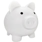 Cute Piggy Bank For Sbrvaniy Pig Money Bank Coin Bank For Boys And Girls My First Unbreakable Money Bank Large Size Decoration Savings (White)