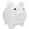 Cute Piggy Bank For Sbrvaniy Pig Money Bank Coin Bank For Boys And Girls My First Unbreakable Money Bank Large Size Decoration Savings (White)
