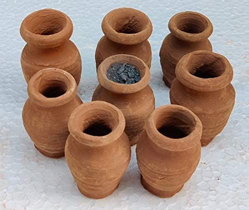 Vrindavanbazaar.Com Shree Pots Made Of Red Clay 2.5 Kg