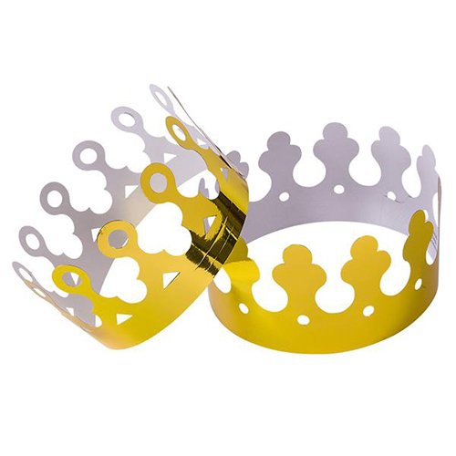 Rhode Island Novelty Gold Foil King Crowns Paper (Dozen)