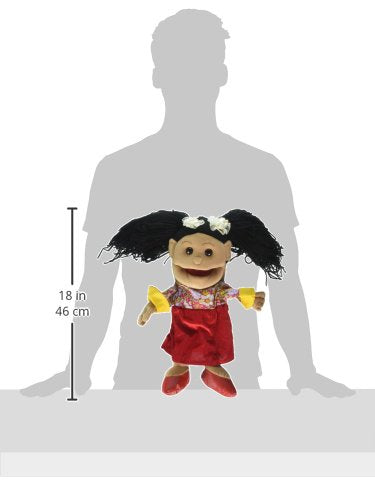 Sunny Toys 14' Hispanic Girl In Dress Glove Puppet