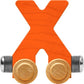 Maple Landmark Nametrains Bright Letter Car X - Made In Usa (Orange)