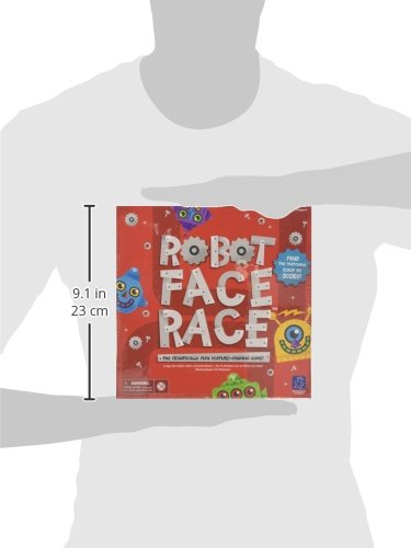 Educational Insights Robot Face Race Game, Fast-Paced Color Matching for 2-4 Players, Multi-color, Cardboard, Model EI-2889
