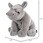 Wild Republic Rhino Baby Plush, Stuffed Animal, Plush Toy, Gifts For Kids, Cuddlekins 12 Inches