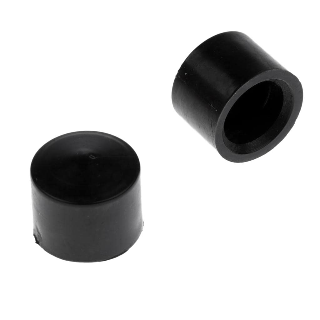 ELBME 2 Pcs Replacement Pivot Cups  for Longboard/Skateboard Truck  Black  Rubber 18 12 mm
