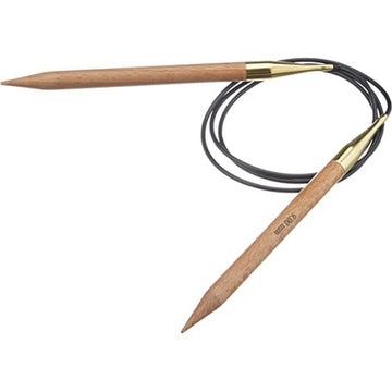 KnitPro KP35346 100 cm x 9 mm Basix Fixed Circular Needles, Birch