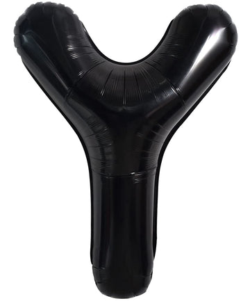 Toniful 40 Inch Large Black Y Letter Balloons Jumbo Helium Balloons,Foil Mylar Big Alphabet Balloons For Birthday Party Annivers