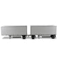 Wabash National 28' Double Pup Trailers White Transport Series 1/50 Diecast Model by Diecast Masters