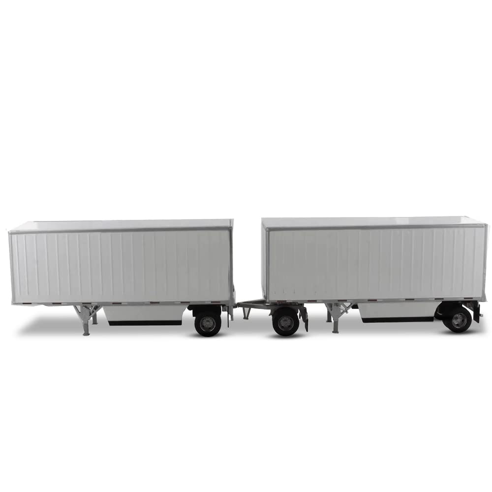 Wabash National 28' Double Pup Trailers White Transport Series 1/50 Diecast Model by Diecast Masters