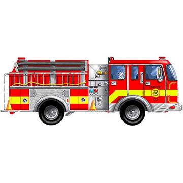Melissa & Doug Giant Fire Truck Floor Puzzle 24 Piece