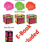 Nee-Doh Stress Balls, The Complete Bundle! One of Each- Teenie, Color Change and Cool Cats in Vibrant Colors. Bonus E-Book Inclu